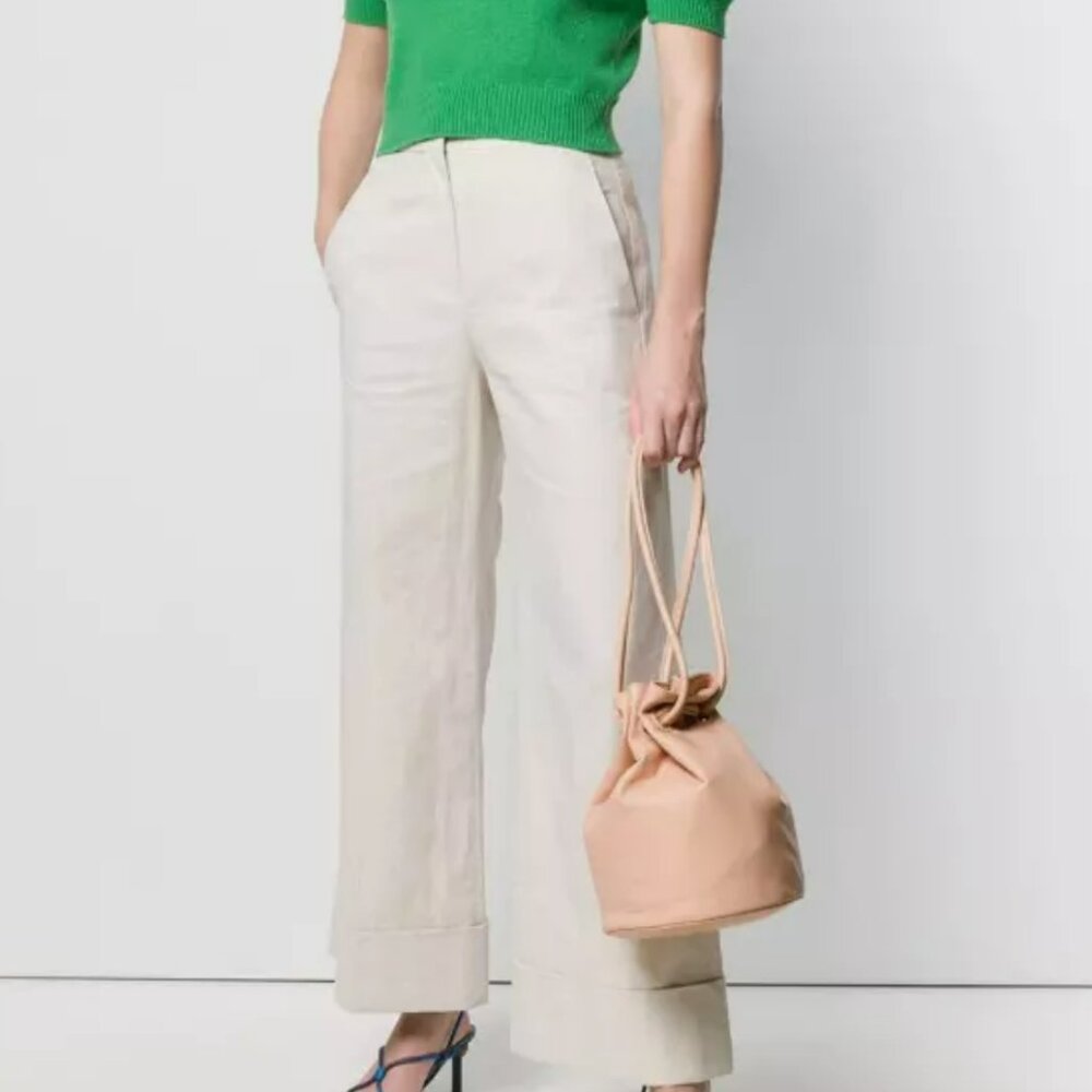 MANSUR GAVRIEL Lambskin Leather Drawstring Pouch Purse - Picture 5 of 9